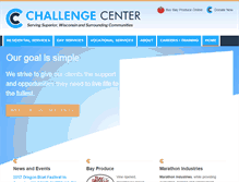 Tablet Screenshot of challenge-center.org